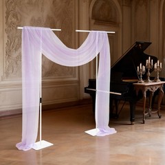 2Pcs Wedding Backdrop Stands Adjustable Height Backdrop Stands 37-97in