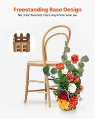 VEVOR Freestanding Flower Arrangements Wedding Orange Floral Centerpieces 4 Pcs