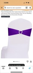Dusty Blue Chair Sashes Pack of 50 Spandex Bands Wedding Banquet Party New
