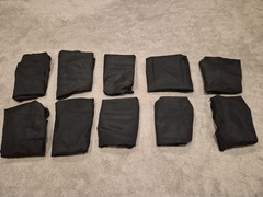 10 Chair Covers Black Wedding Reception Folding Chair Polyester Party Dinner NEW
