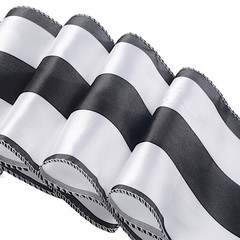 150 pcs Satin Stripe Chair Sashes Wedding Dinner Event Decorations Supplies