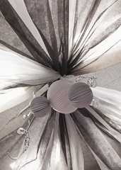 Fun Express White Gossamer Roll Wedding Decor – Sheer Draping for 100′,