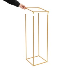 Flower Stand for Wedding Table 10x 31.5 in Tall Gold Metal Centerpieces Decor