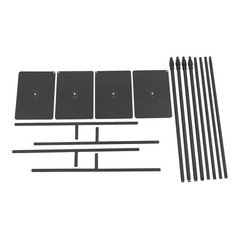 Black Wedding Backdrop Stands 4PCS 80-240cm Adjustable Height Backdrop Stands