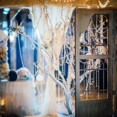 20m Wedding Supplies DIY Clear Acrylic Octagonal Bead Garland Chandelier Hanging