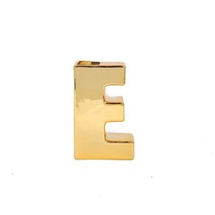 GOLD 6″ Ceramic E Symbol Flower VASE Table Centerpiece Party Events Decorations