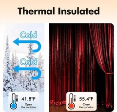 THEATER/STAGE Red Vintage Classic Velvet Curtain Drape 12ft H Sound Proof
