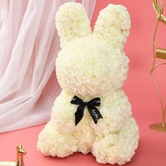 27cm Rose Rabbit Flower Bear Valentines Day Gift Romantic Decor for Her Love….