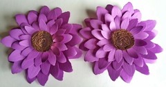 Paper Flower Wedding Party Nursery Wall Decor Shower Fuchsia Sunflower 2 Pieces