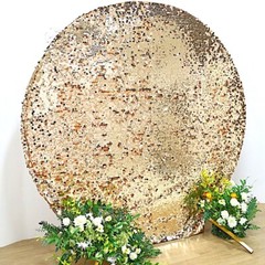 7.5 feet Big Payette Sequin Round Backdrop STAND COVER Party Events Decorations
