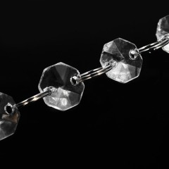 20m Wedding Supplies DIY Clear Acrylic Octagonal Bead Garland Chandelier Hanging