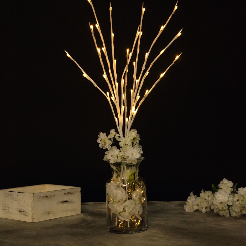 White Bushes Centerpiece LED LIGHTS Wedding Party Decorations WHOLESALE