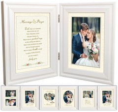 A’arkaJ 5×7 4×6 Wedding Frame – Mr. & Mrs. Picture 4×6, White (Wedding)