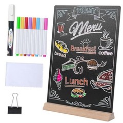 8 x12 Inch Tabletop Chalkboard Sign with Base Stand, Menu Chalk Board 1 Pack