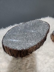 Glitter Wood Slice