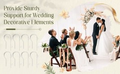 Wedding Church Pew Clips Bulk Heavy Duty Plastic Hooks Clear Chair 36 Pcs