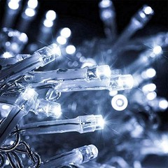 kemooie 500 LED White Christmas Lights, 164 FT 8 Lighting Modes Christmas Fai…