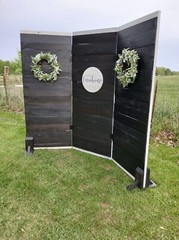 New Rustic Farmhouse Wood 3 Panel Backdrop Decor Display Wall- Weddings, Events