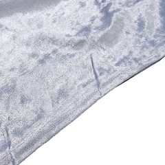 3 DUSTY BLUE Crushed Velvet Round Top Wedding Arch Backdrop STAND COVERS Set