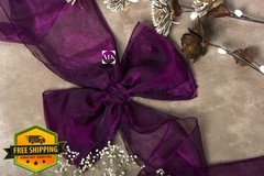 VDS Organza Chair Sashes Wine 100 PC