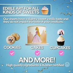 paper2eat Frosting Sheets 8.5” x 11” – 12 count – White Edible Icing Sheets