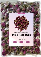 8 oz/226 g-Dried Rose Petals & Dried Rose Buds – Natural & Edible Grade |