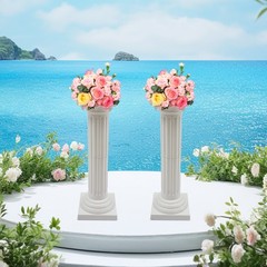 2Pcs Wedding Roman Column 88cm Party Event Decoration Column Flower Column Stand