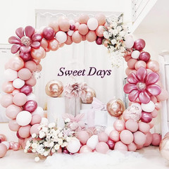 9.2FT Gold round Backdrop Stand Metal Circle Wedding Arch round Balloon Arch Sta