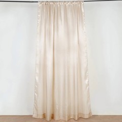 8×10 ft BEIGE Satin CURTAIN Wedding Photography Backdrop Panel Party Decorations