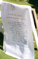 Personalized Linen Memorial Sign, Custom Family Memorial Wedding Banner