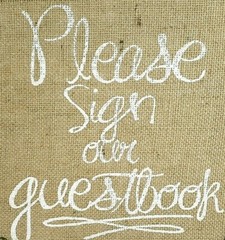 Rustic Western Wedding Please Sign Our Guestbook 11″ x 11″ Sign Plaque