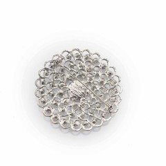 3 in Metal Rhinestones Flower Brooch Chair SASH PIN Party Events Decorations