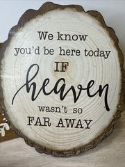 Rustic Wedding Decor Bundle Happily Ever After Signs + Memorial Heaven Sign