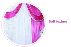 20’x10′ Wedding Party Curtain Stage Decor Backdrop Drape Sequin Swag Silk Fabric