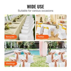 Uimoso 12-150PCS Stretch Spandex Chair Covers for Weddings Parties and Dining