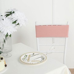 10 Dusty Rose Spandex STRETCHABLE CHAIR SASHES Wedding Party Decorations SALE