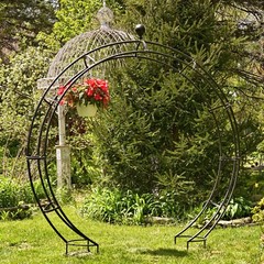 8.5 Ft. Tall Large Elegant Round Garden Arch Moon Gate