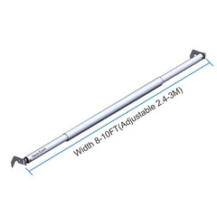 Double Layer Adjustable Crossbar and Hangers for use with Pipe and Drape Kit,…