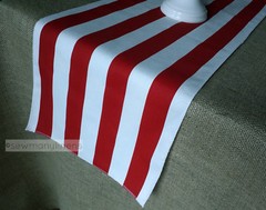 Christmas Holiday Table Runner Table Centerpiece Red and Green Linens Home Decor