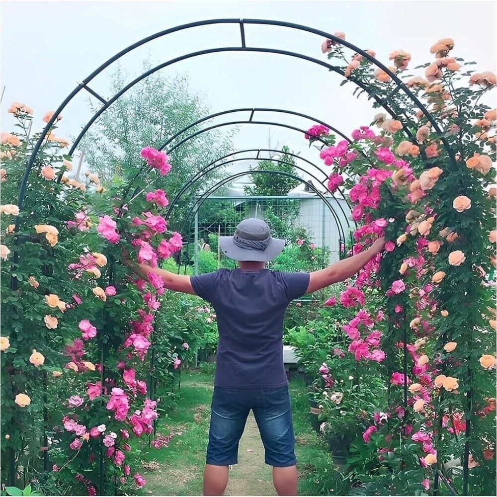 Metal Garden Arbor Arches Trellis for Wedding Party Rose Climbing Plant Outdoor