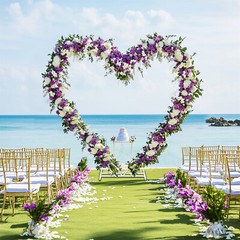 Heart Shape Wedding Arch Metal Pergola Arbor Stable Base Garden Party Decoration