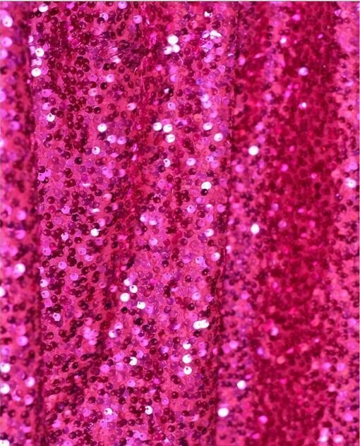 Hot Pink Sequin Fabric Photography Backdrop, Photo Booth Backdrop – Made in USA