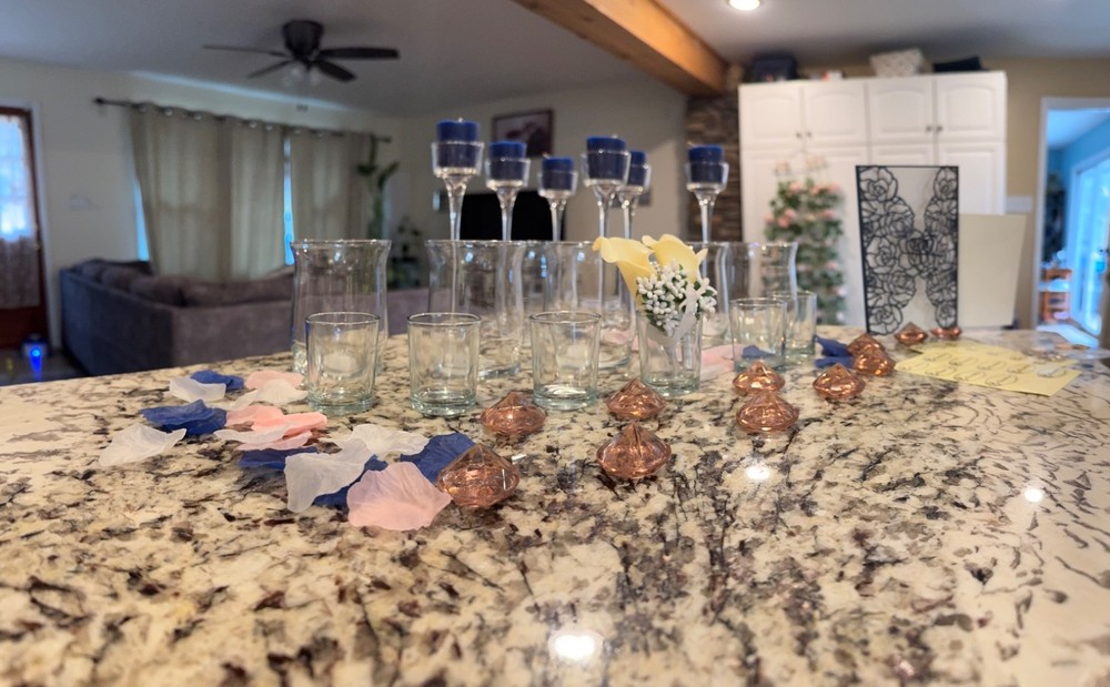 Curated Wedding Décor Collection – Blush, Navy & Ivory
