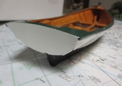 Wood ROW BOAT Skif Dory CANOE model rowboat skiff nautical decoration ship 14.5″