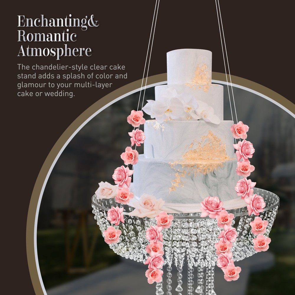 Cake Stand In A Pack 60cm Acrylic Wedding Cake Rack Stunning Sparkling Suspended