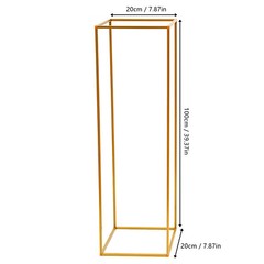 2Pcs Metal Tabletop flower Stand Floor Column Stand for Wedding Banquet Hall