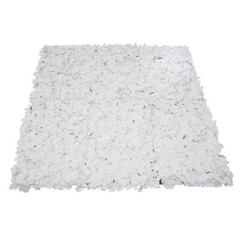 20Pcs Flower Panel White Artificial Flower Wall Panel Flower Backdrop Wall Decor