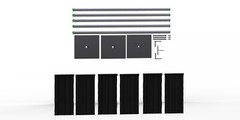QUICK BACKDROP KIT 10 FT TALL x 10 FT – 50 FT WIDE PIPE WITH DRAPE(BLACK DRAPES)