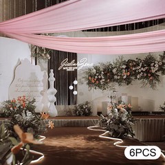 Pink Color Ceiling Drape Backdrop for Wedding Ceremony Stage Party Decoration