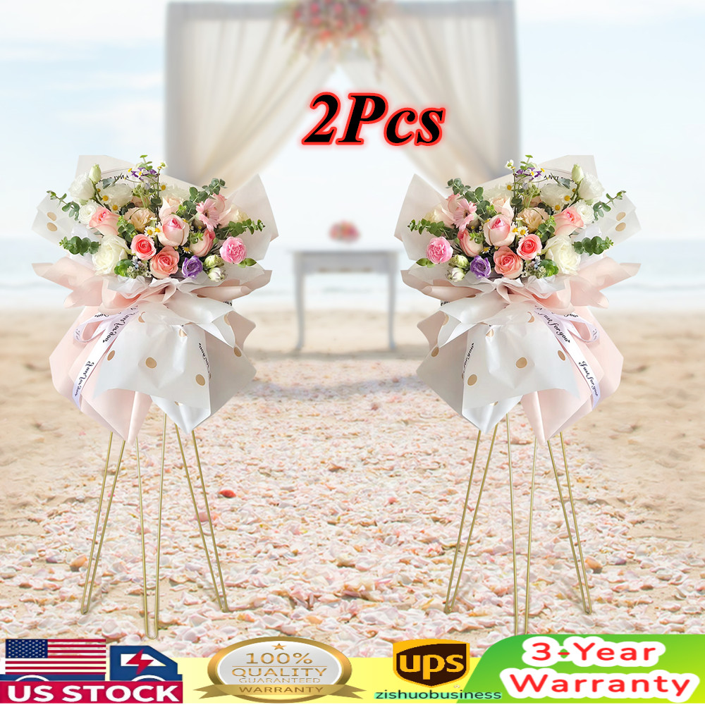 2pcs Flower Plant Stand Display 3.4ft Tall Flower Pot Holder Rack For Decor USA
